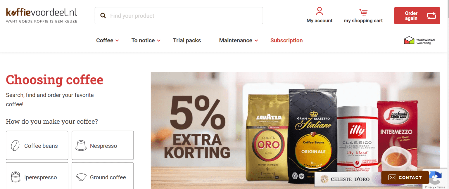 Koffievoordeel : The best coffee brands for the best price.