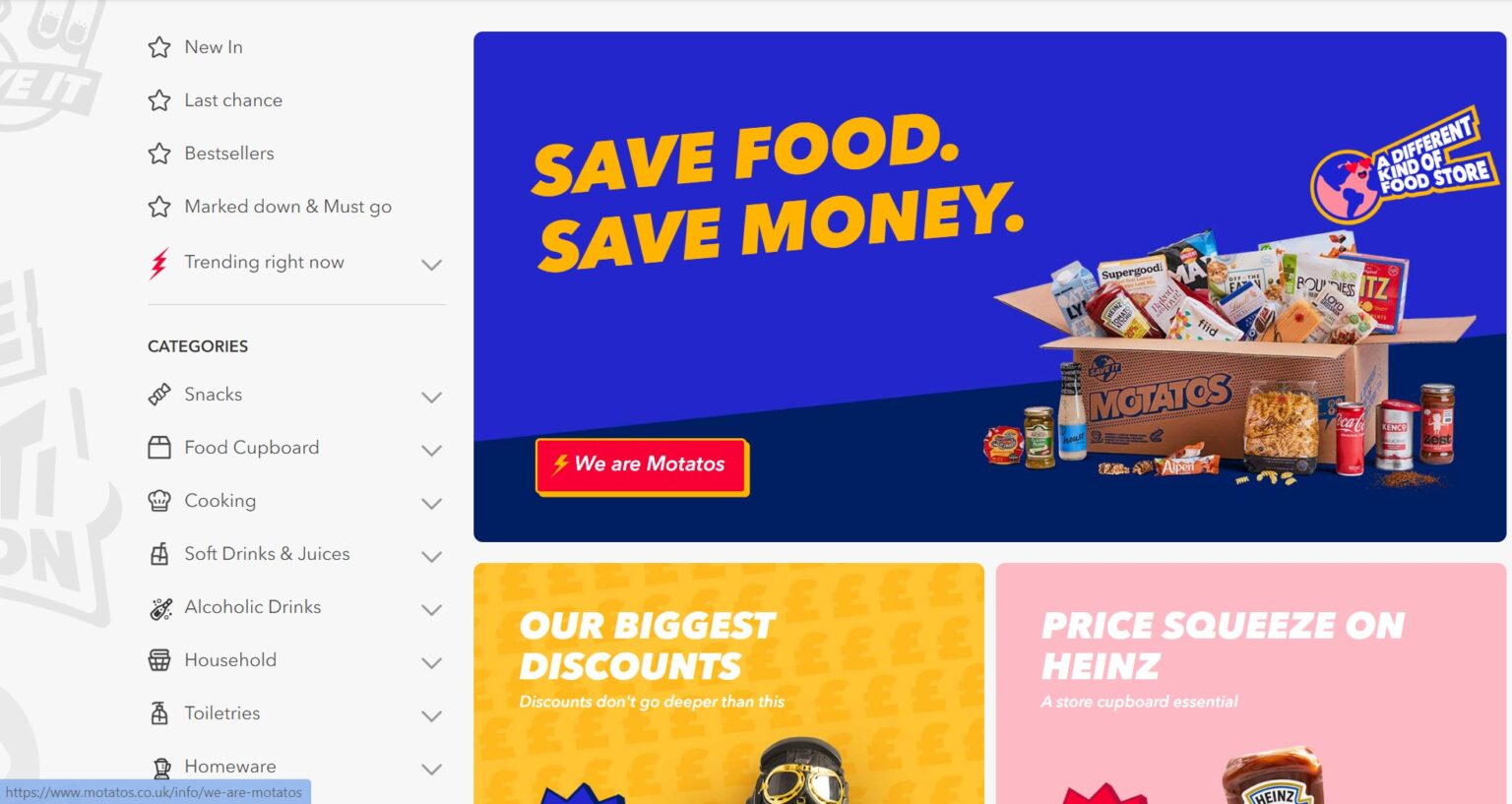 Motatos: Official Site Shop Food Online.