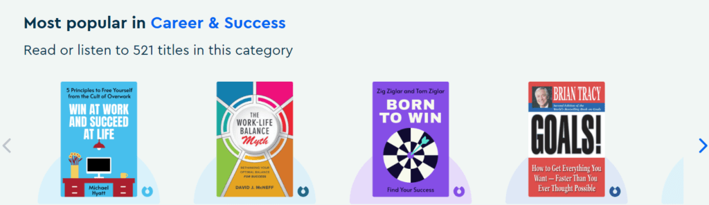 Blinkist : Blinkist offers summaries of great nonfiction books