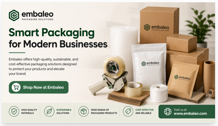 Embaleo Helps Businesses Enhance Their Packaging Strategy with Reliable, Eco-Friendly, and Cost-Effective Solutions