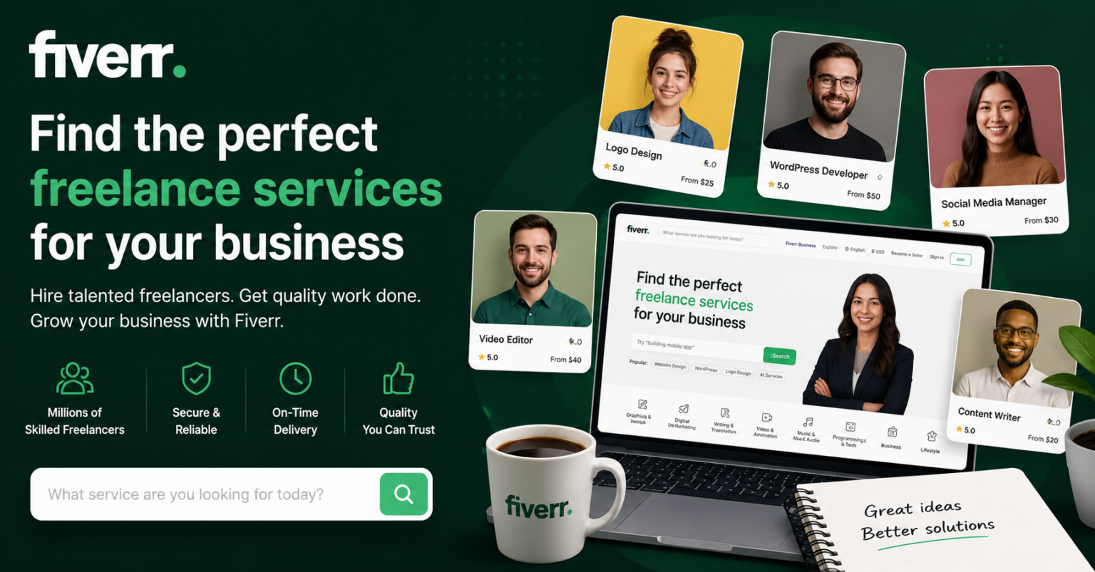 Why Fiverr Is the Go-To Platform for Hiring Freelancers Worldwide