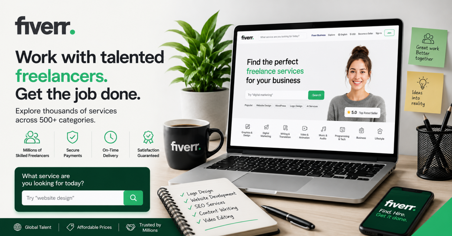 Fiverr Find Skilled Freelancers for Every Business Need
